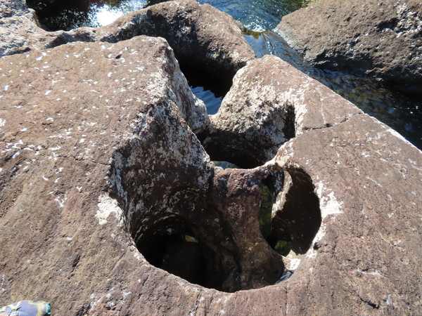 hole made by stream