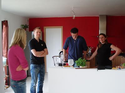 preparing French style lunch