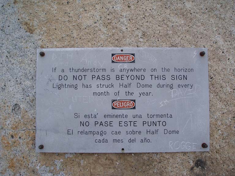 Caution Boad to lightning