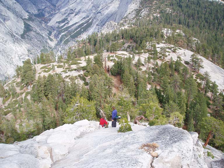 Going down with nice overlook.