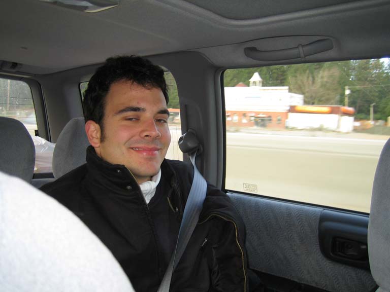 talking about people in another car
