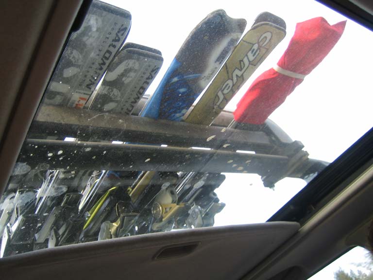 above a car