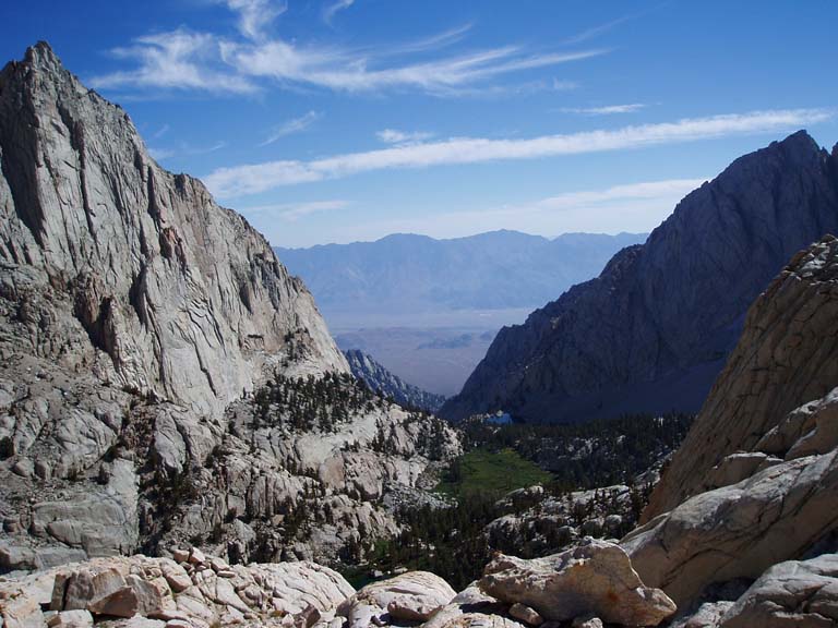 lokking down view